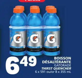 Marché Bonichoix Gatorade thirst quencher offer