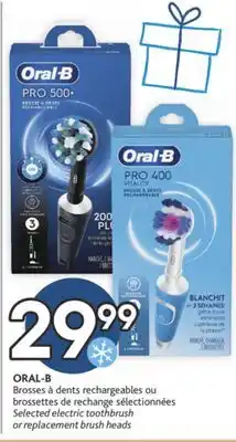 Brunet Oral-b brosses à dents rechargeables ou brossettes de rechange sélectionnées offer