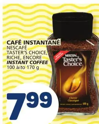 Marché Bonichoix Nescafé taster's choice, riche, encore instant coffee offer