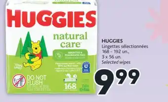 Brunet Huggies lingettes sélectionnées offer