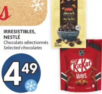 Brunet Irresistibles, nestlé chocolats sélectionnés offer