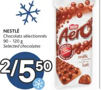 Brunet Nestlé chocolats sélectionnés offer
