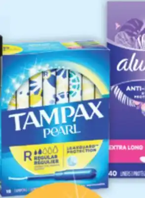 Brunet Always, tampax produits d'hygiène féminine sélectionnés offer
