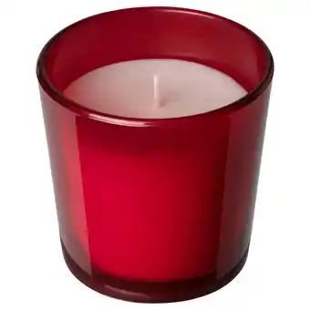 IKEA Vinterfint scented candle in glass, five spices of winter red, 25 hr offer