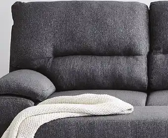 Leon's Camille pop-up sofa bed with right-facing chaise- grey, charcoal offer