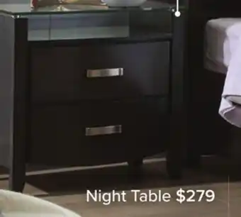 Leon's Cinema night table - charcoal offer