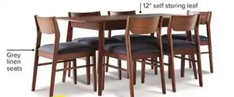 Leon's Lenard extendable dining table - walnut offer