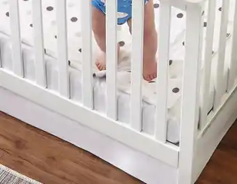 Leon's Emery convertible panel crib - white offer