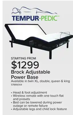 Leon's Brock twin xl complete adjustable base offer