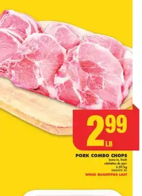 No Frills Pork combo chops offer