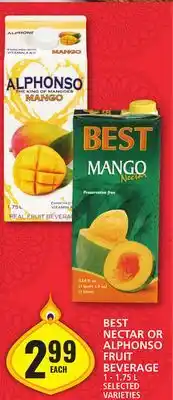 Food Basics Best nectar or alphonso fruit beverage offer