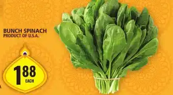 Food Basics Bunch spinach offer
