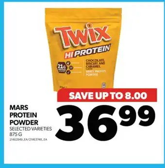 Real Canadian Superstore Mars protein powder, 875 g offer