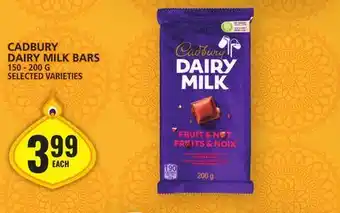 Food Basics Cadbury dairy milk bars offer