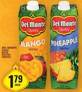 Food Basics Del monte juice offer