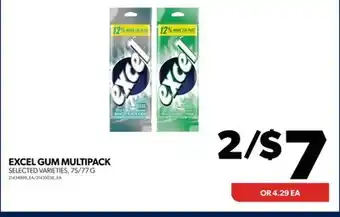 Real Canadian Superstore Excel gum multipack, 75/77 g offer