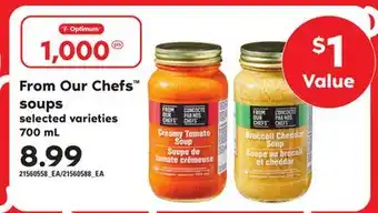 Independent Grocer From our chefs soups, 700 ml offer