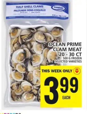 Food Basics Ocean prime clam meat offer