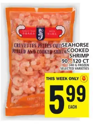 Food Basics Seahorse cooked shrimp offer