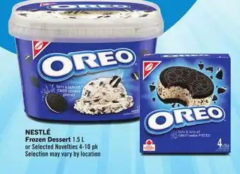 Foodland Nestlé frozen dessert 1.5 l or selected novelties 4-10 pk offer