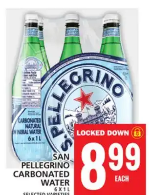 Food Basics San  pellegrino carbonated water offer