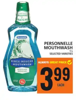 Food Basics Personnelle mouthwash offer