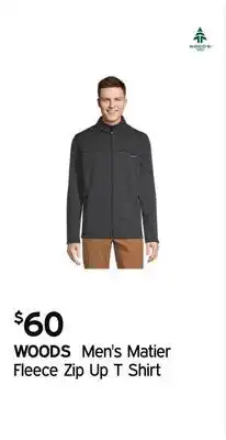 Atmosphere Men's matier fleece zip up t shirt offer