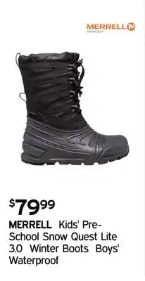 Atmosphere Kids' pre-school snow quest lite 3.0 winter boots boys' waterproof offer