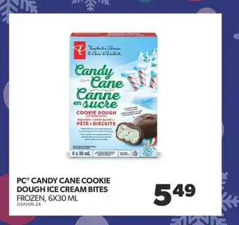 Real Canadian Superstore Pc candy cane cookie dough ice cream bites, 6x30 ml offer