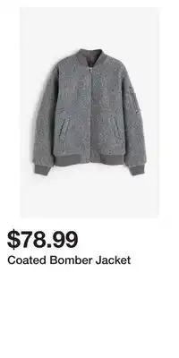 H&M Coated bomber jacket offer