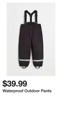 H&M Waterproof outdoor pants offer