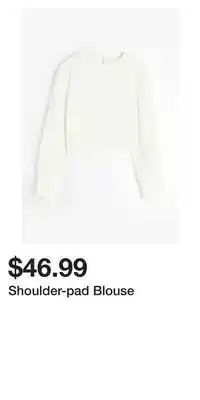 H&M Shoulder-pad blouse offer