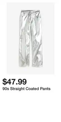 H&M 90s straight coated pants offer