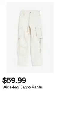 H&M Wide-leg cargo pants offer