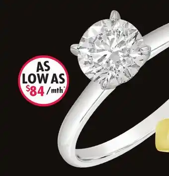 Charm Diamond 14k white gold lab grown 1.00ct diamond solitaire ring offer