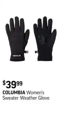 Sport Chek Women's sweater weather glove offer