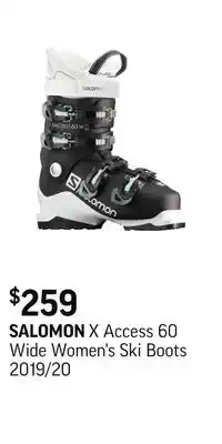 Sport Chek X access 60 wide women's ski boots 2019/20 offer