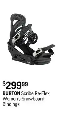 Sport Chek Scribe re-flex women's snowboard bindings offer