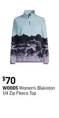 Sport Chek Women's blakiston 1/4 zip fleece top offer