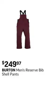 Sport Chek Men's reserve bib shell pants offer