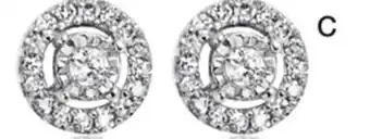 Charm Diamond Sterling silver 0.10ctw round diamond stud earrings offer