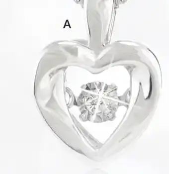 Charm Diamond Sterling silver dancing diamond pendant offer