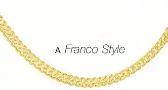 Charm Diamond 10k yellow gold 22 3.4mm diamond cut franco chain offer