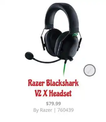 GameStop Razer blackshark v2 x headset offer