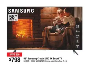 Bad Boy Superstore 58 samsung crystal uhd 4k smart tv offer