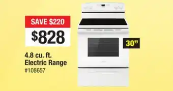 Bad Boy Superstore 4.8 cu. ft. electric range offer
