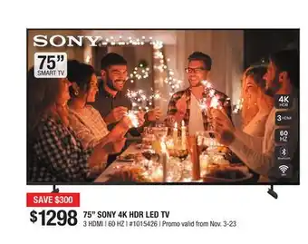 Bad Boy Superstore Sony 4k hdr led tv offer