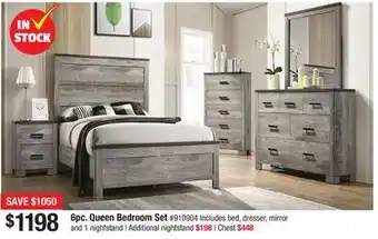 Bad Boy Superstore 6pc. queen bedroom set offer