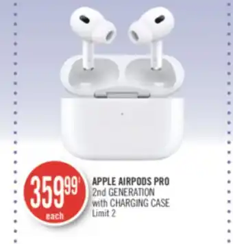 Shoppers Drug Mart Apple airpods pro 2nd generation with charging case offer