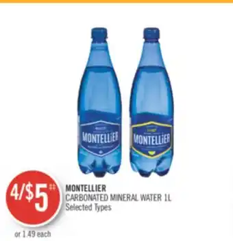 Shoppers Drug Mart Montellier carbonated mineral water offer